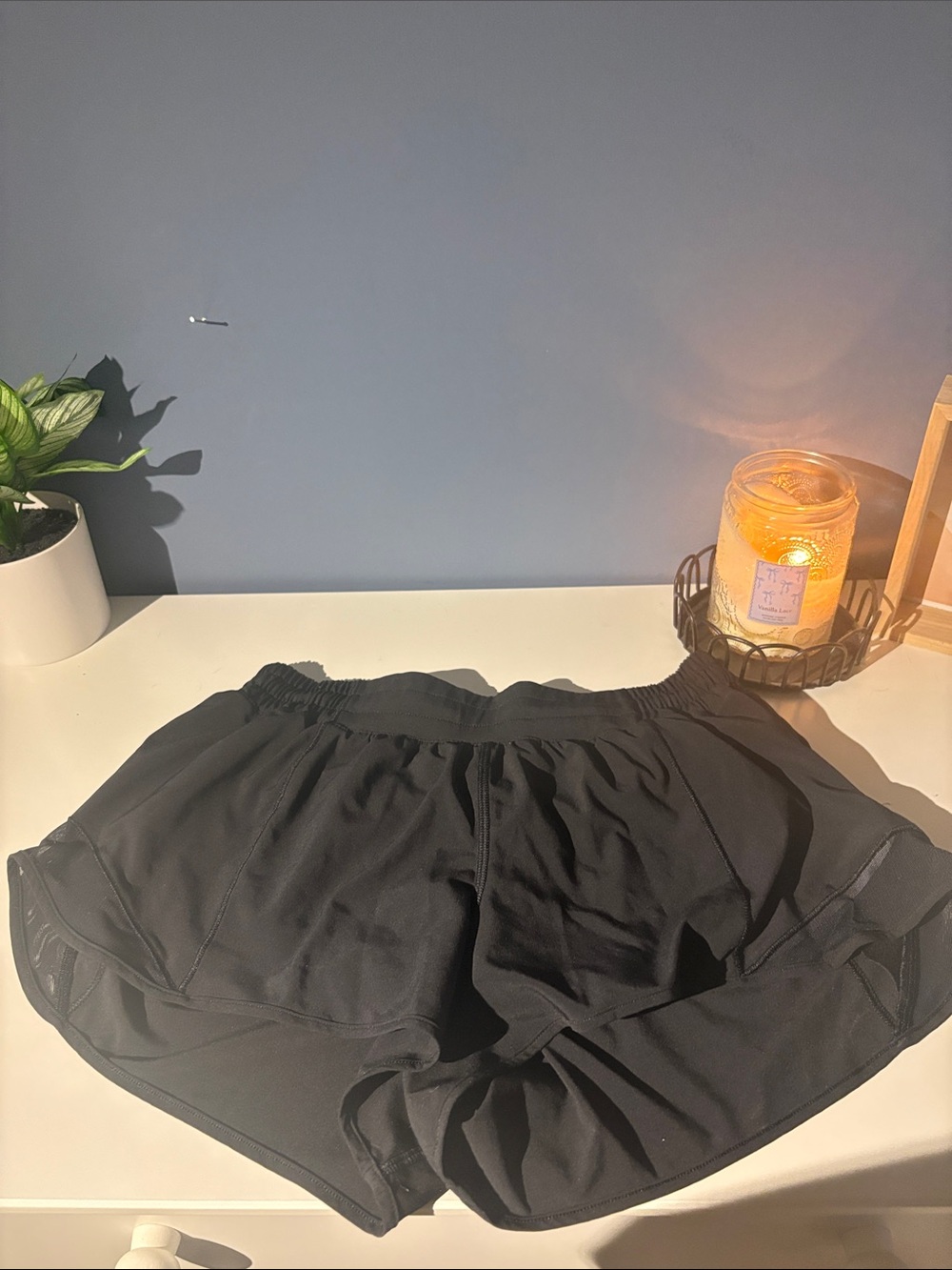 lululemon athletica Black Drawstring Athletic Shorts with Liner